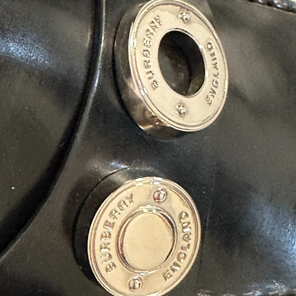 SOLD NWT BURBERRY Embellished wedge leather loafers 38.5 - Picture 12 of 13